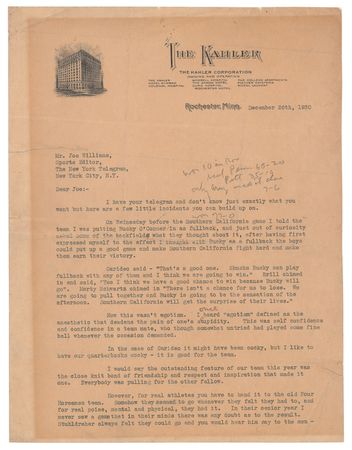 Lot #9173 Knute Rockne - Image 1