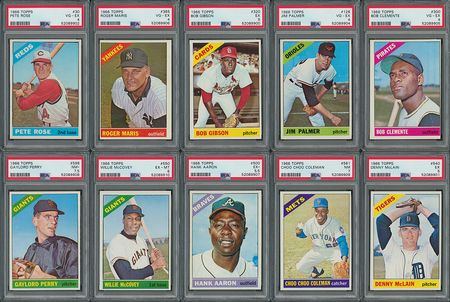 Lot #9094  1966 Topps Baseball Near Complete Set (570/598) - Image 1