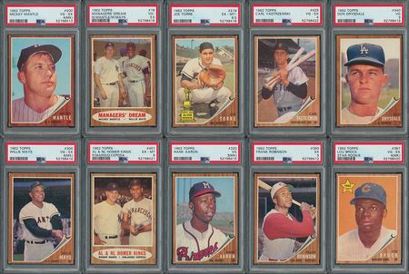 Lot #9082  1962 Topps Baseball Near Set (596/598) - Image 1