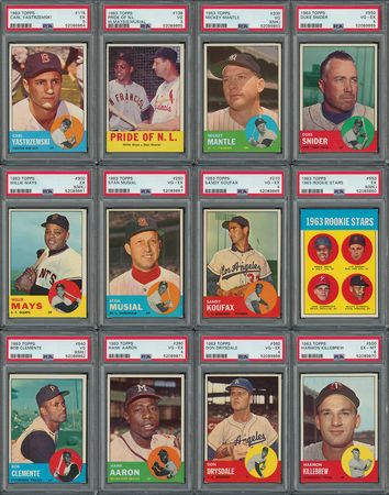 Lot #9085  1963 Topps Baseball Near Complete Set (575/576) - Image 1