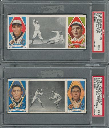 Lot #9035  1912 T202 Hassan Triple Folder Lot of