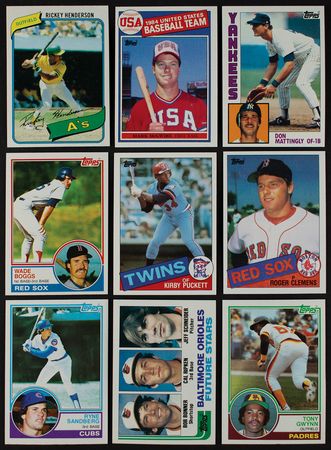 Lot #9119  1980-1989 Topps Baseball Full Run of (10) Complete Sets - Image 1