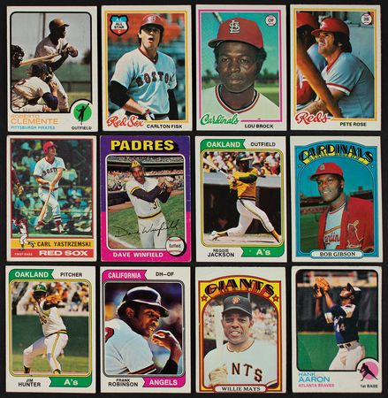 Lot #9103  1970s-1980s Topps Baseball HOFers 'Shoebox' Lot of (143) - Image 1
