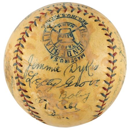 Lot #9005  1928 Philadelphia Athletics Team-Signed Baseball - Image 3