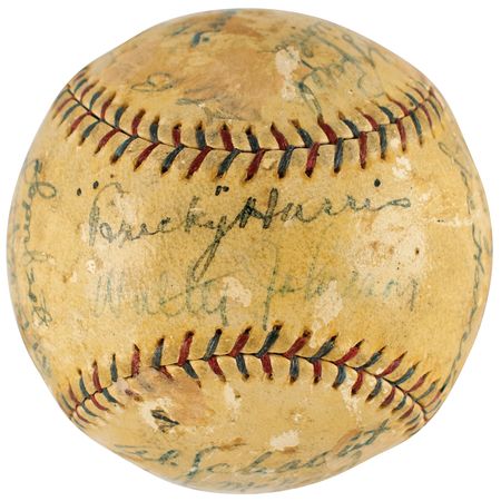 Lot #9007  1925 Washington Senators Team-Signed