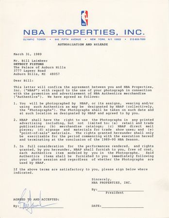 Lot #9302  Detroit Pistons: 1989 - Image 2