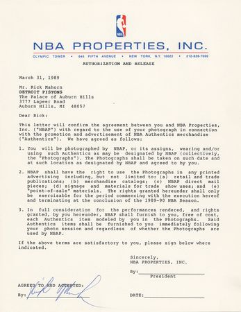 Lot #9302  Detroit Pistons: 1989 - Image 4