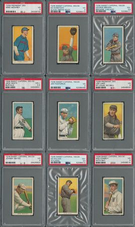 Lot #9017  1909-11 T206 Lot of (9) - Graded PSA VG