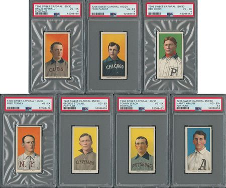 Lot #9014  1909-11 T206 Portraits Lot of (7) -