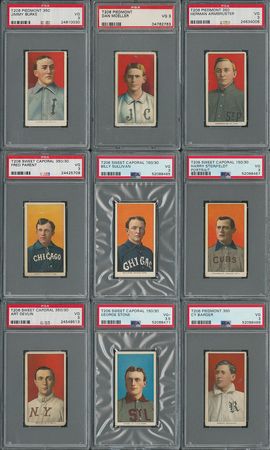 Lot #9018  1909-11 T206 Lot of (9) - Graded PSA VG