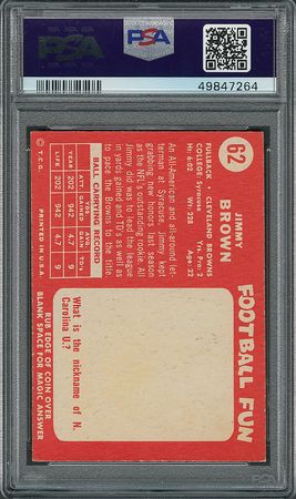 Lot #9157  1958 Topps Football Complete Set (132) with PSA 6 Jim Brown RC - Image 2