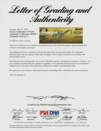 Lot #9151 Keith Hernandez's Game-Used Baseball Bat - Image 3