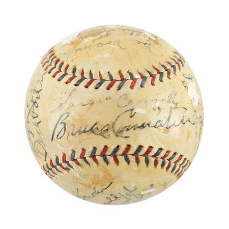 Lot #9321  1932 Cleveland Indians Team-Signed Baseball - Image 1
