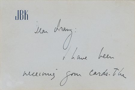Lot #27 John F. Kennedy: Kennedy writes from Hyannis Port on Jackie's stationery, a month before agreeing to back surgery - Image 1
