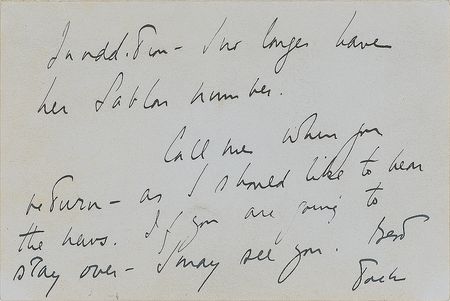 Lot #27 John F. Kennedy: Kennedy writes from Hyannis Port on Jackie's stationery, a month before agreeing to back surgery - Image 3