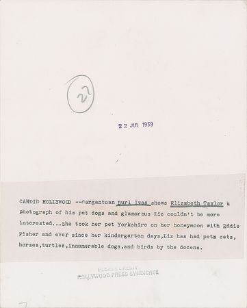 Lot #5352 Elizabeth Taylor - Image 2