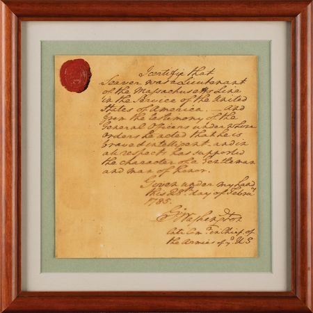 Lot #1 George Washington: Washington, as “late