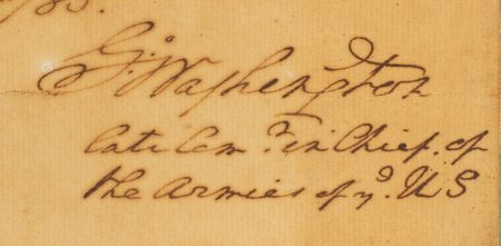 Lot #1 George Washington: Washington, as “late Com’dr in Chief of the Armies,” pens a firmly flattering endorsement of “brave & intelligent” James Sever, who would go on to command the USS Congress - Image 3