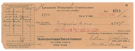 Lot #119 Sigmund Freud: Freud's advance for a 1938 edition of 'A General Introduction to Psychoanalysis' - Image 1