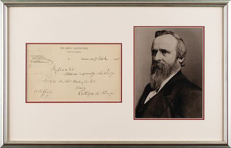 Lot #70 Rutherford B. Hayes Handwritten Letter Signed - Image 1