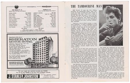 Lot #396 Bob Dylan: Electric Dylan plays down under in 1966 - Image 4