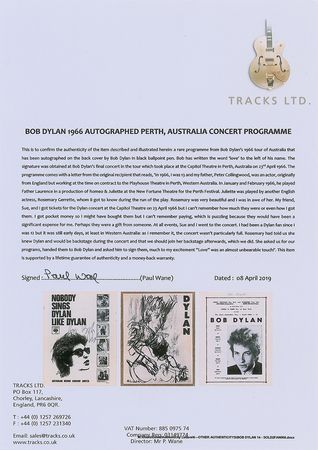 Lot #396 Bob Dylan: Electric Dylan plays down under in 1966 - Image 8