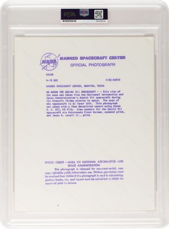Lot #276 Gemini 7 Original 'Type 1' Photograph Photograph - Image 2
