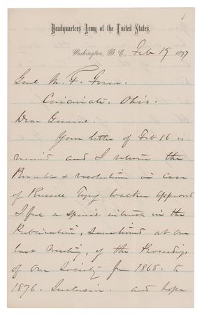 Lot #247 William T. Sherman: 