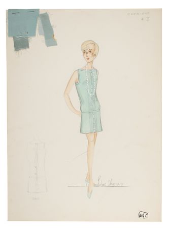Lot #563 Hollywood Costume Designs Costume Designs - Image 2