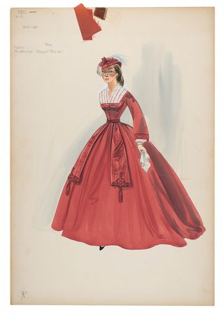 Lot #597 Helen Rose: The Belle of New York Costume Designs - Image 1