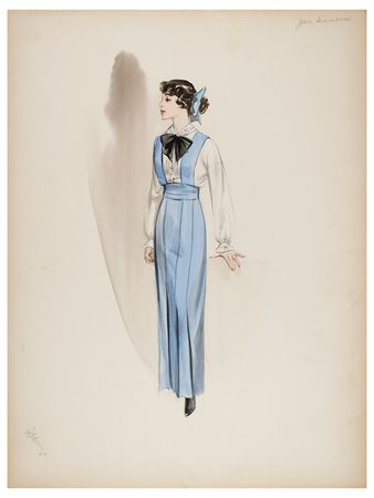 Lot #749 Walter Plunkett: Charming dress sketches from an Oscar-winning costume designer - Image 1