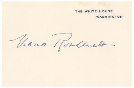 Lot #96 Eleanor Roosevelt White House Card - Image 2