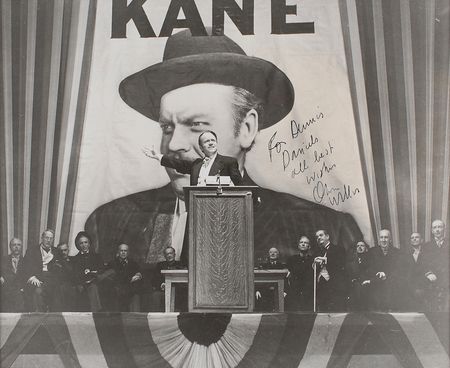 Lot #606 Orson Welles Signed Photograph - Image 1