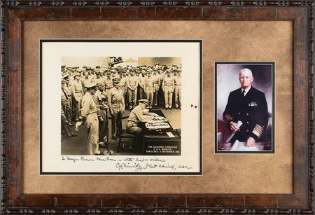 Lot #231 Chester Nimitz Signed Photograph - Image 1