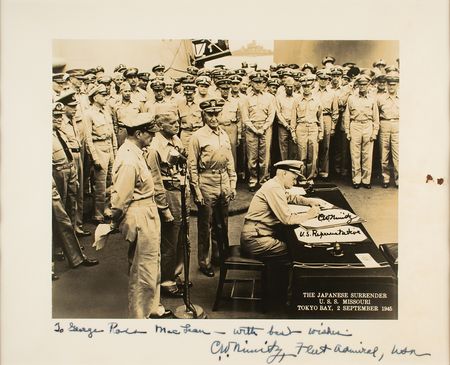 Lot #231 Chester Nimitz Signed Photograph - Image 2