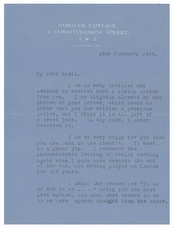 Lot #743 Laurence Olivier: 