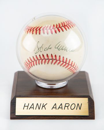Lot #815 Hank Aaron Baseball - Image 2