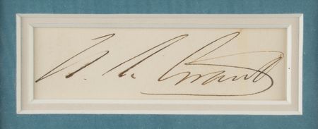 Lot #225 U. S. Grant and Robert E. Lee: Framed Civil War display with the scarce full signature of Robert E. Lee - Image 2
