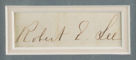 Lot #225 U. S. Grant and Robert E. Lee: Framed Civil War display with the scarce full signature of Robert E. Lee - Image 3