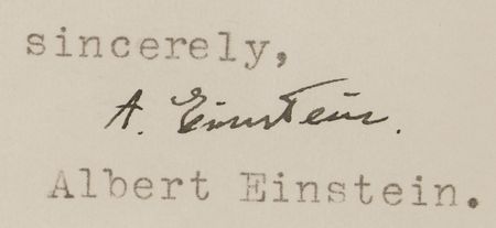 Lot #112 Albert Einstein: 