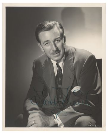 Lot #312 Walt Disney: Choice portrait signed by the animation innovator - Image 1