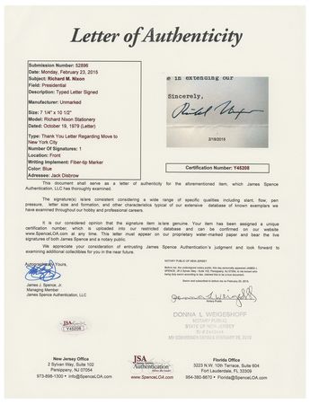 Lot #87 Richard Nixon Typed Letter Signed - Image 2