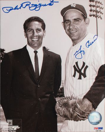 Lot #828 NY Yankees: Berra and Rizzuto Signed Photograph - Image 1