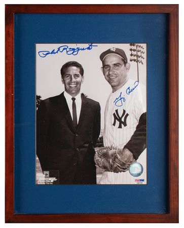 Lot #828 NY Yankees: Berra and Rizzuto Signed Photograph - Image 2