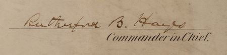 Lot #71 Rutherford B. Hayes Signed Document - Image 2