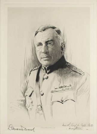 Lot #252 Leonard Wood Signed Etching - Image 1