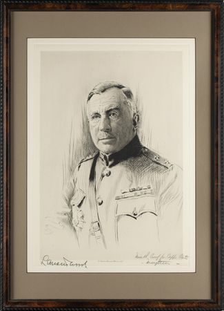 Lot #252 Leonard Wood Signed Etching - Image 2