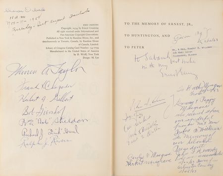 Lot #32 John F. Kennedy: Senator Kennedy makes landfall in Alaska Territory - Image 2