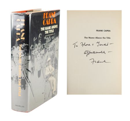 Lot #629 Frank Capra Book - Image 1