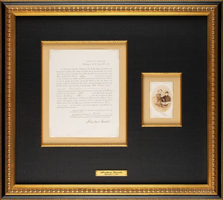 Lot #15 Abraham Lincoln: Historically important document: Lincoln drafts Ohioans in 1863 to replenish the Union army - Image 1